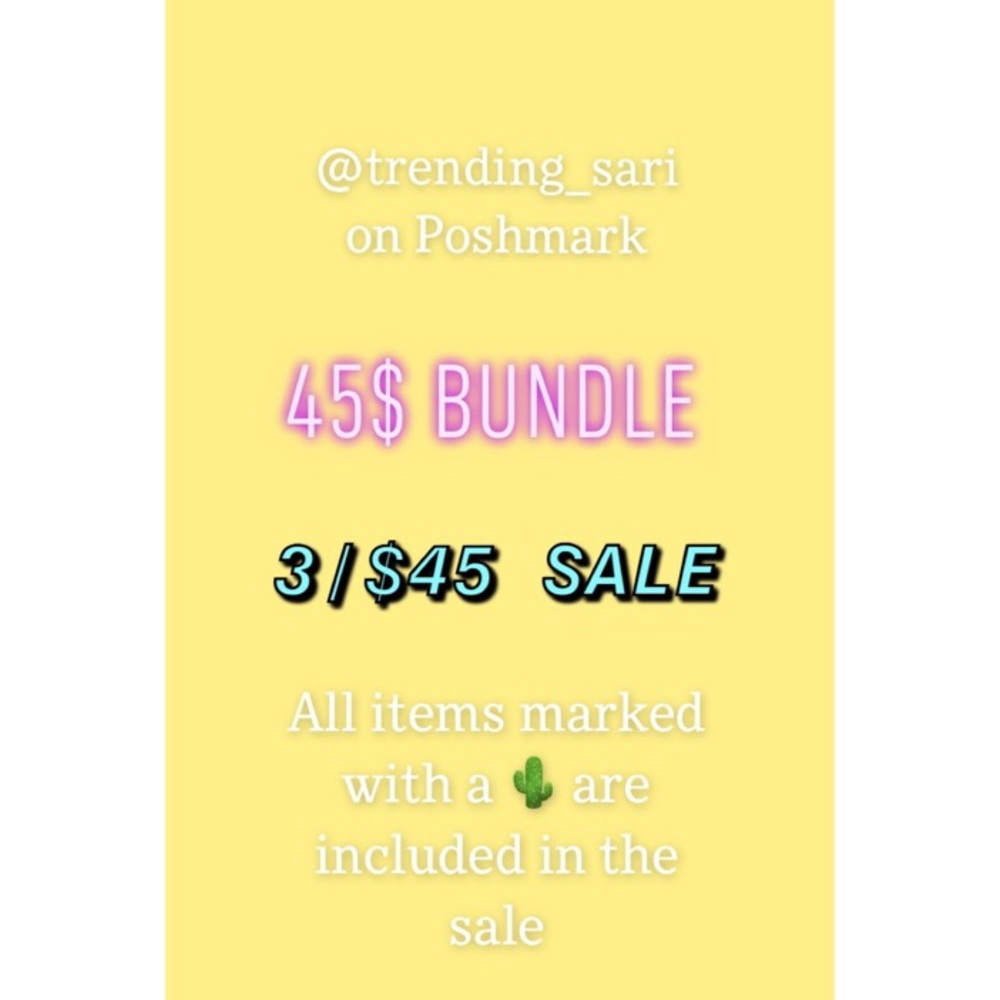Bundle items marked with 🌵& I’ll send an offer !
